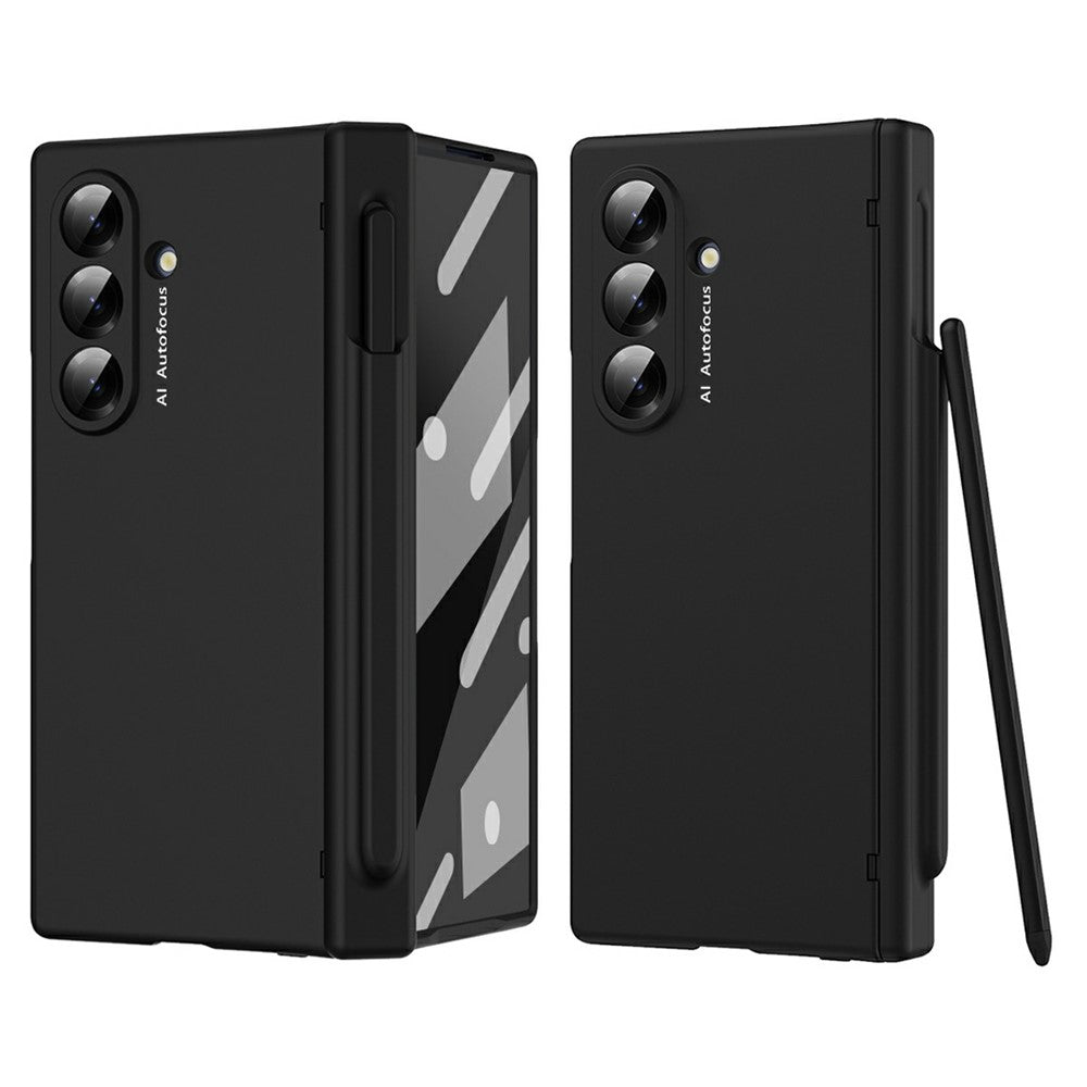 For Samsung Galaxy Z Fold7 5G Case Hinge Protection PC Phone Cover with Stylus / Stylus Slot