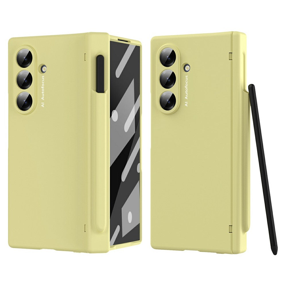For Samsung Galaxy Z Fold7 5G Case Hinge Protection PC Phone Cover with Stylus / Stylus Slot