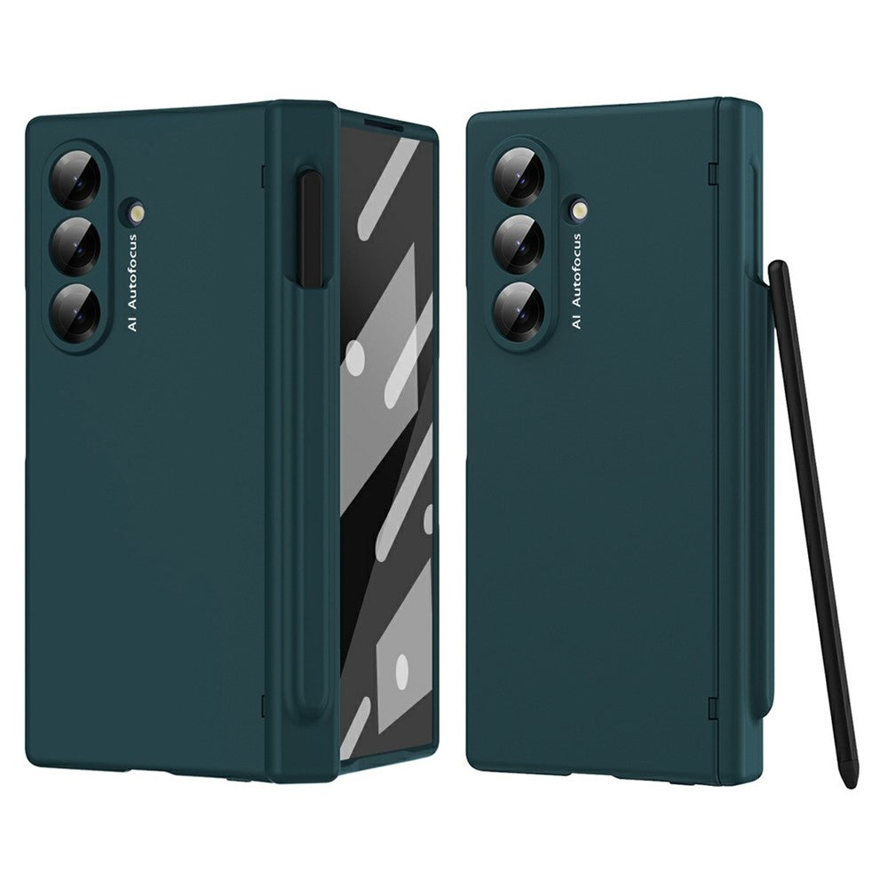 For Samsung Galaxy Z Fold7 5G Case Hinge Protection PC Phone Cover with Stylus / Stylus Slot