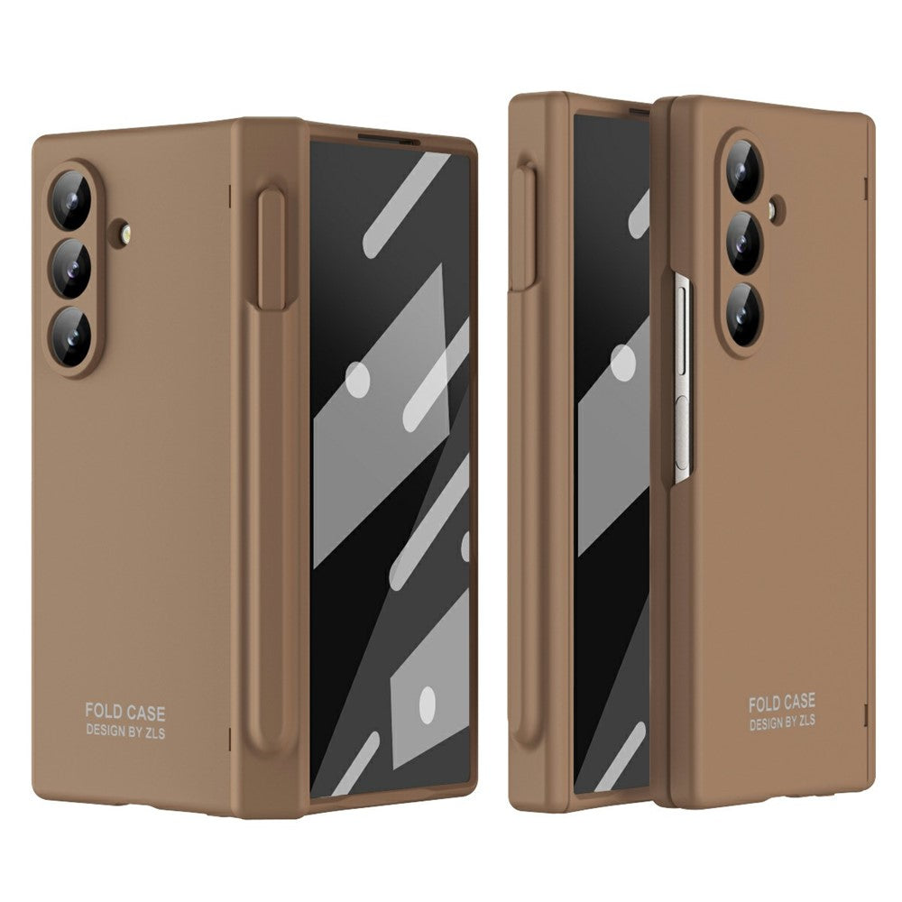 Til Samsung Galaxy Z Fold7 5G Etui Sammenklappeligt PC Telefoncover med Stylus / Hærdet Glasfilm