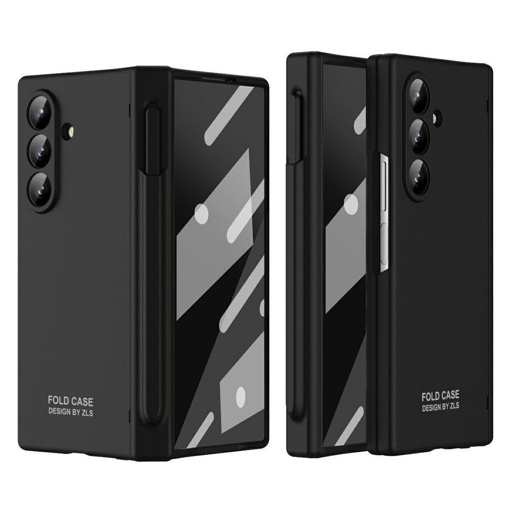 Til Samsung Galaxy Z Fold7 5G Etui Sammenklappeligt PC Telefoncover med Stylus / Hærdet Glasfilm