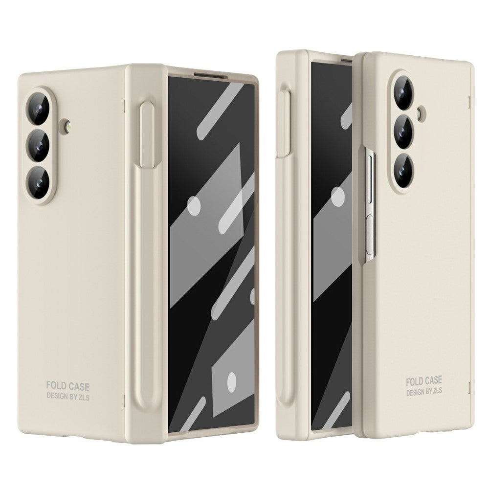 Til Samsung Galaxy Z Fold7 5G Etui Sammenklappeligt PC Telefoncover med Stylus / Hærdet Glasfilm