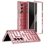 For Samsung Galaxy Z Fold7 5G Case Electroplating PC Phone Cover with Tempered Glass Film