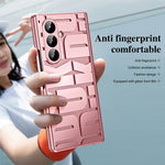 For Samsung Galaxy Z Fold7 5G Case Electroplating PC Phone Cover with Tempered Glass Film