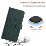For Honor 400 Lite 5G Case Wallet Stand Litchi Texture Genuine Cow Leather Flip Phone Cover