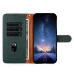Til Honor X8c 4G Etui Pung Stand Litchi Tekstur Ægte Ko Læder Flip Telefon Cover