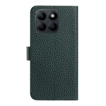 Til Honor X8c 4G Etui Pung Stand Litchi Tekstur Ægte Ko Læder Flip Telefon Cover