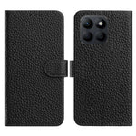 Til Honor X8c 4G Etui Pung Stand Litchi Tekstur Ægte Ko Læder Flip Telefon Cover