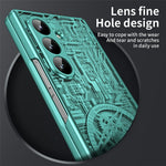 For Samsung Galaxy Z Fold7 5G Case Mechanical Legend Electroplating PC Phone Cover