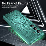 For Samsung Galaxy Z Fold7 5G Case Mechanical Legend Electroplating PC Phone Cover