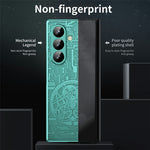For Samsung Galaxy Z Fold7 5G Case Mechanical Legend Electroplating PC Phone Cover