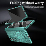 For Samsung Galaxy Z Fold7 5G Case Mechanical Legend Electroplating PC Phone Cover