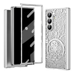 For Samsung Galaxy Z Fold7 5G Case Mechanical Legend Electroplating PC Phone Cover