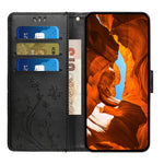 For Honor 400 Pro 5G (Global) Læder Pung Etui Sommerfugleblomst Præget Telefoncover med Rem
