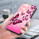 Samsung Galaxy A18 4G / A18 5G / A17 4G / A17 5G / A26 5G pungcover med trykt mønster, PU-læder og flipdesign