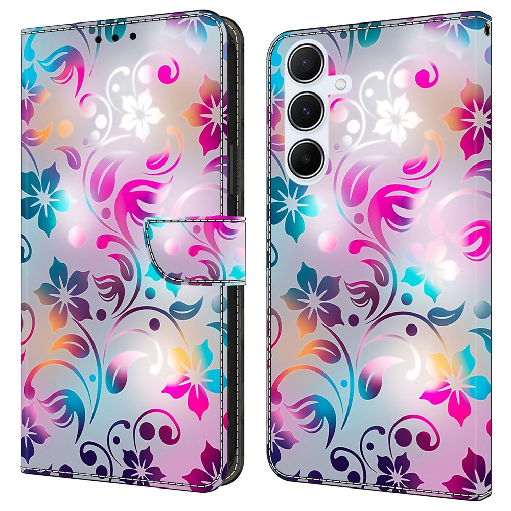 Samsung Galaxy A18 4G / A18 5G / A17 4G / A17 5G / A26 5G pungcover med trykt mønster, PU-læder og flipdesign