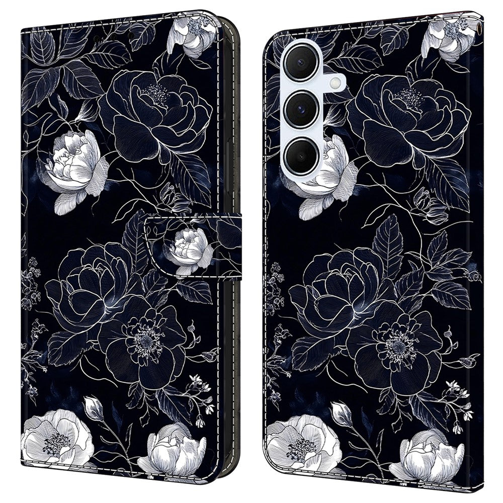 Samsung Galaxy A18 4G / A18 5G / A17 4G / A17 5G / A26 5G pungcover med trykt mønster, PU-læder og flipdesign