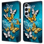 Samsung Galaxy A18 4G / A18 5G / A17 4G / A17 5G / A26 5G pungcover med trykt mønster, PU-læder og flipdesign