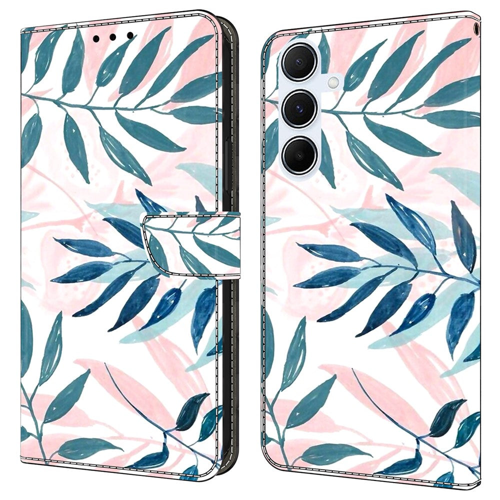 Samsung Galaxy A18 4G / A18 5G / A17 4G / A17 5G / A26 5G pungcover med trykt mønster, PU-læder og flipdesign