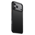 For iPhone 17 Pro Magnetic Case Compatible with MagSafe Carbon Fiber Texture PC + TPU Cover
