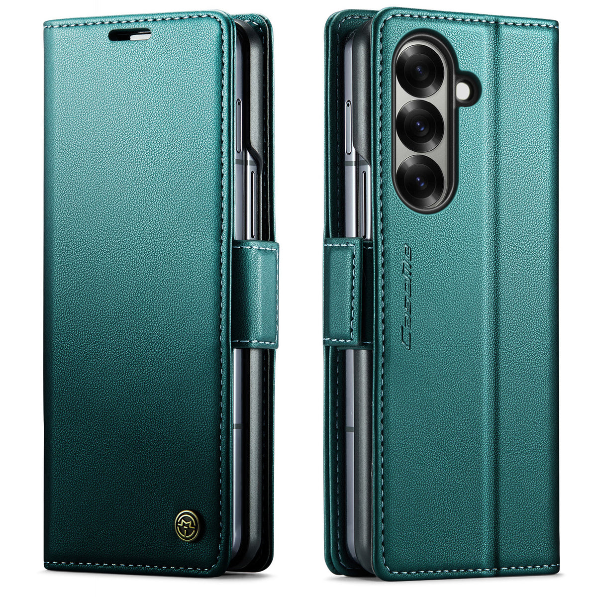 CASEME Til Samsung Galaxy Z Fold7 5G Cover 023 Series RFID-blokerende læderpung stativ telefoncover