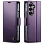 CASEME Til Samsung Galaxy Z Fold7 5G Cover 023 Series RFID-blokerende læderpung stativ telefoncover