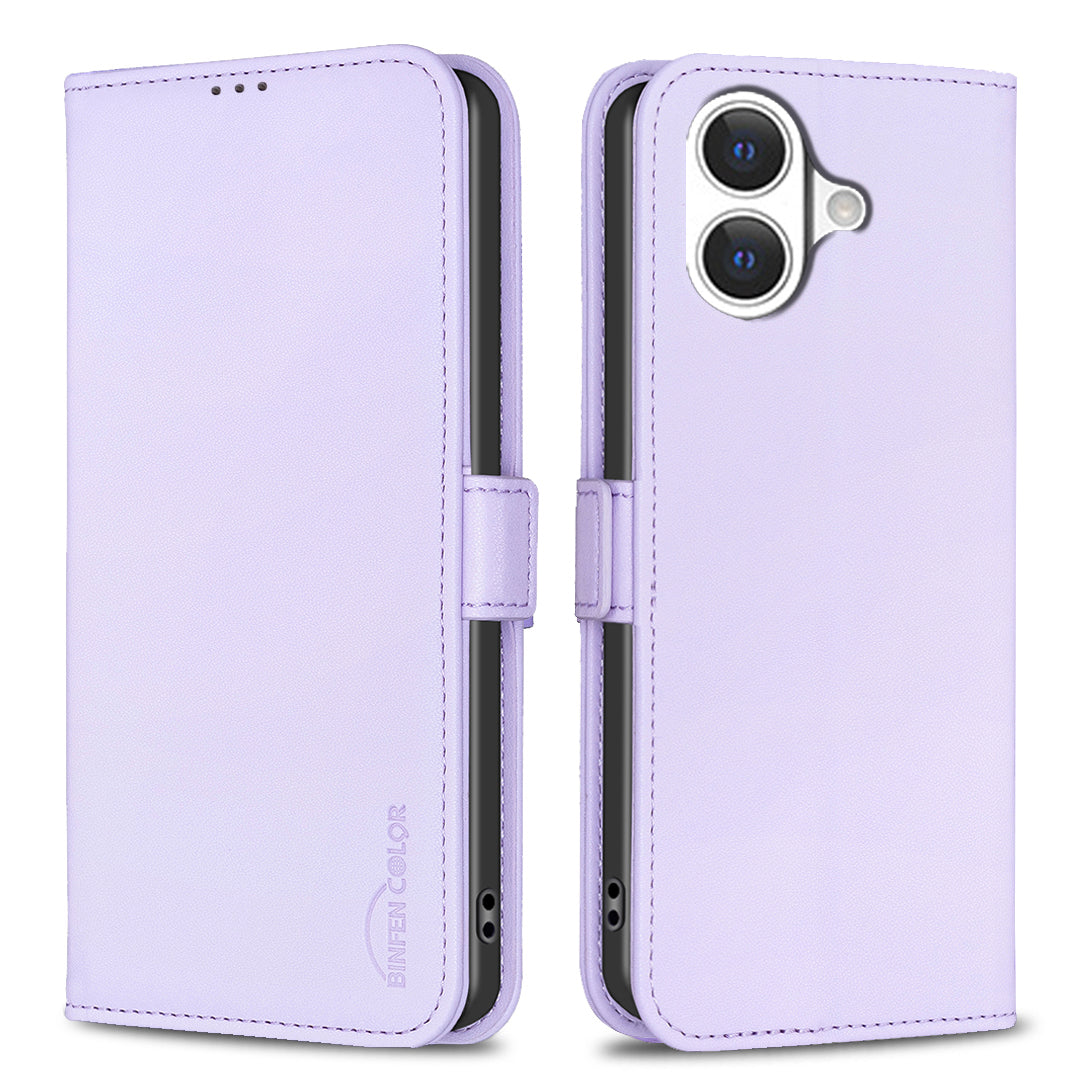 BINFEN COLOR til iPhone 17 etui BF31 PU-læder flip-etui til telefonpung