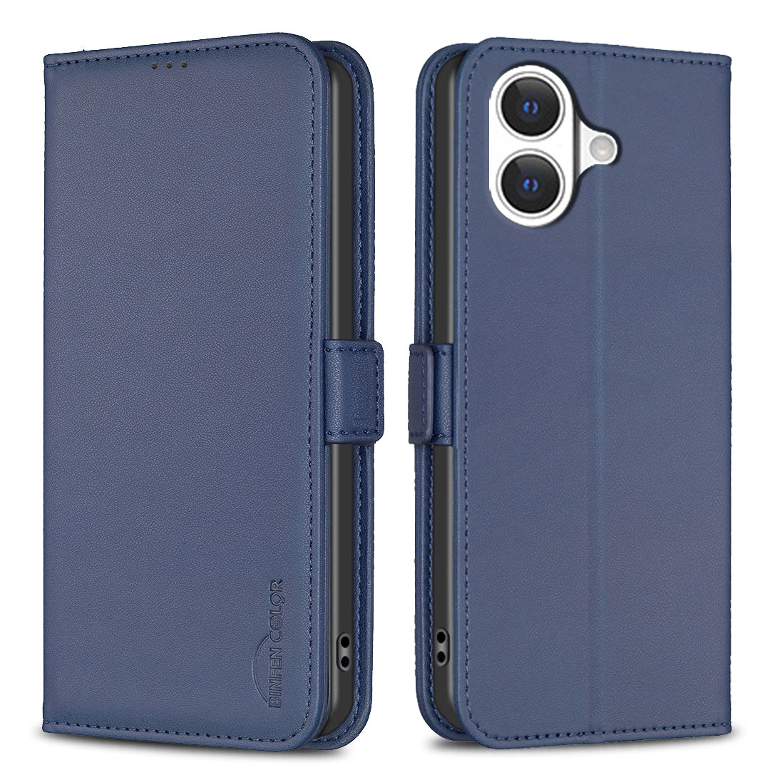 BINFEN COLOR til iPhone 17 etui BF31 PU-læder flip-etui til telefonpung