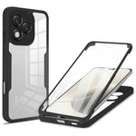 For Honor 400 Lite 5G Case Acrylic + TPU Clear Phone Cover with PET Screen Film