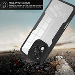 For Honor 400 Lite 5G Case Acrylic + TPU Clear Phone Cover with PET Screen Film