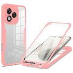 For Honor 400 Lite 5G Case Acrylic + TPU Clear Phone Cover with PET Screen Film