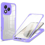 For Honor 400 Lite 5G Case Acrylic + TPU Clear Phone Cover with PET Screen Film