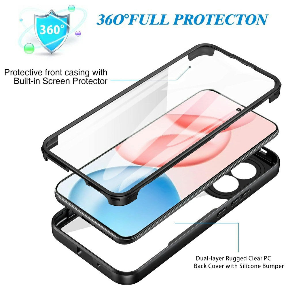 For Honor 400 Pro 5G (Global) Cover i Akryl + TPU, Gennemsigtig Telefoncover med PET Skærmfilm