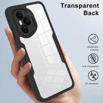 For Honor 400 Pro 5G (Global) Cover i Akryl + TPU, Gennemsigtig Telefoncover med PET Skærmfilm