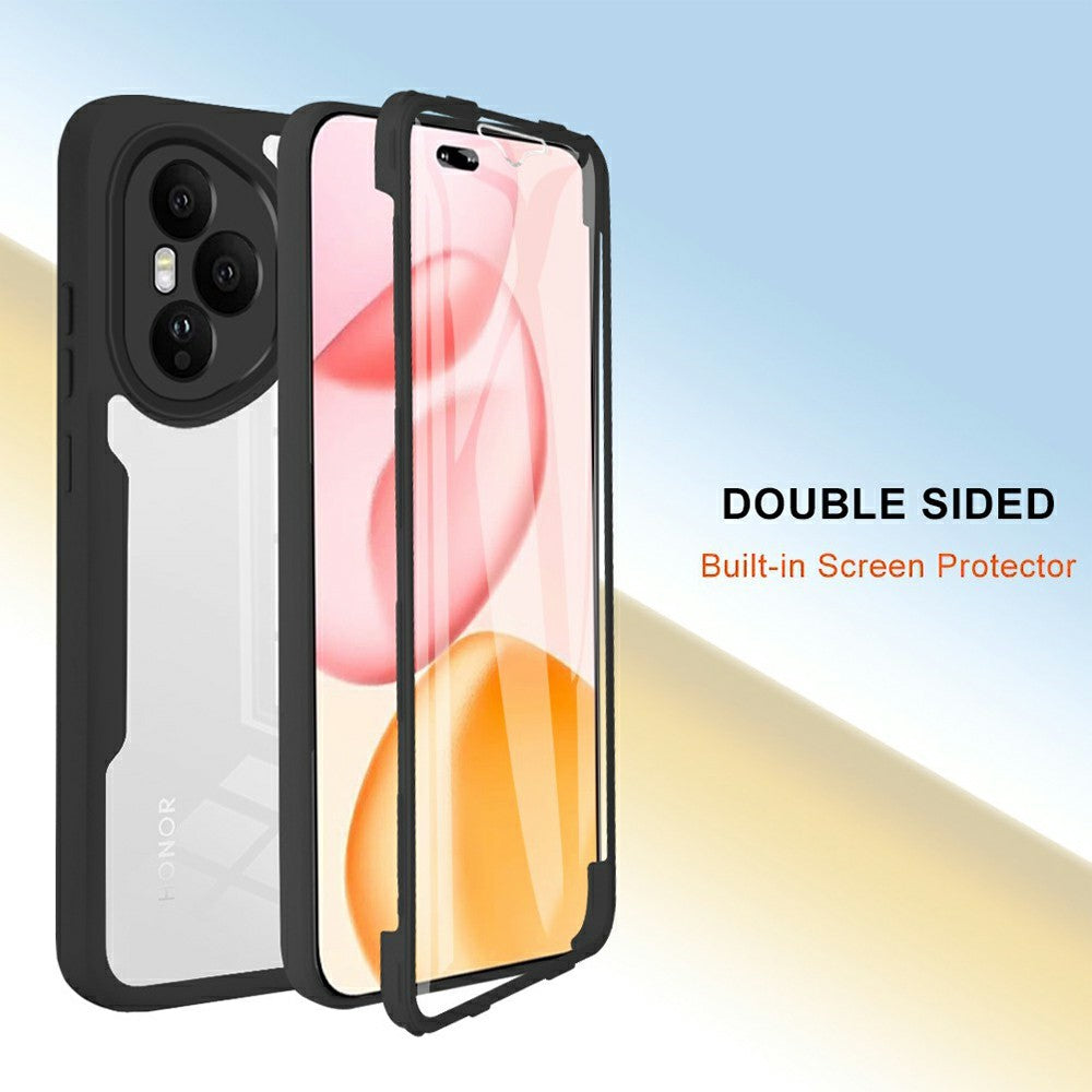 For Honor 400 Pro 5G (Global) Cover i Akryl + TPU, Gennemsigtig Telefoncover med PET Skærmfilm
