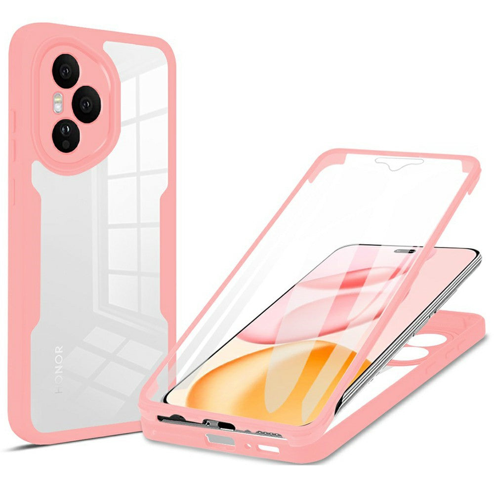 For Honor 400 Pro 5G (Global) Cover i Akryl + TPU, Gennemsigtig Telefoncover med PET Skærmfilm