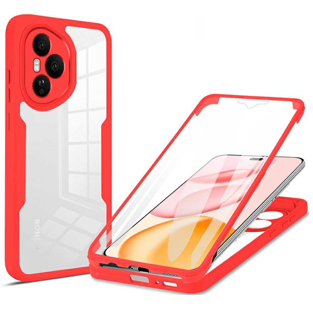 For Honor 400 Pro 5G (Global) Cover i Akryl + TPU, Gennemsigtig Telefoncover med PET Skærmfilm
