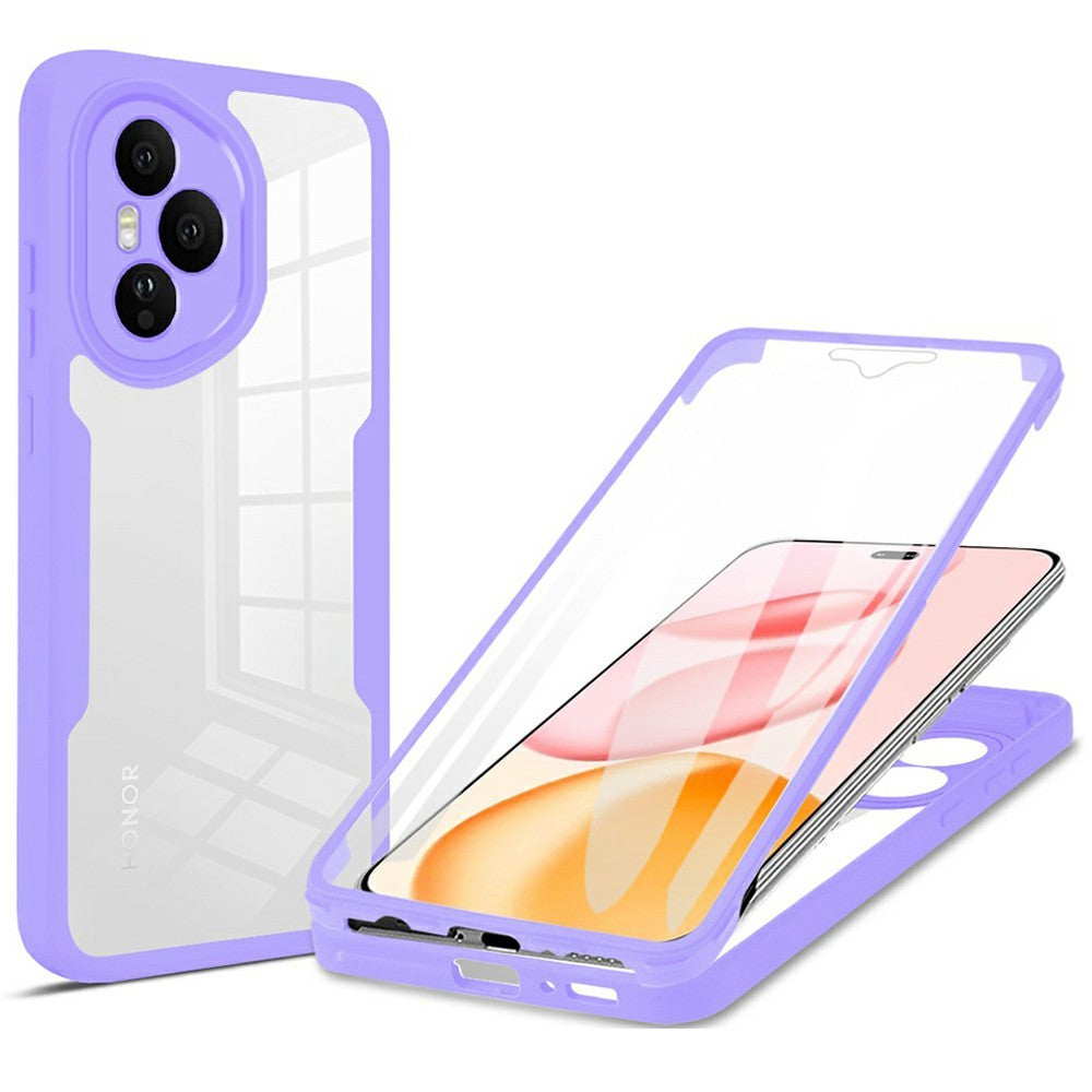 For Honor 400 Pro 5G (Global) Cover i Akryl + TPU, Gennemsigtig Telefoncover med PET Skærmfilm