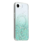 Til iPhone 17e / 16e cover, kompatibelt med MagSafe Sparkle Epoxy TPU + akryltelefoncover