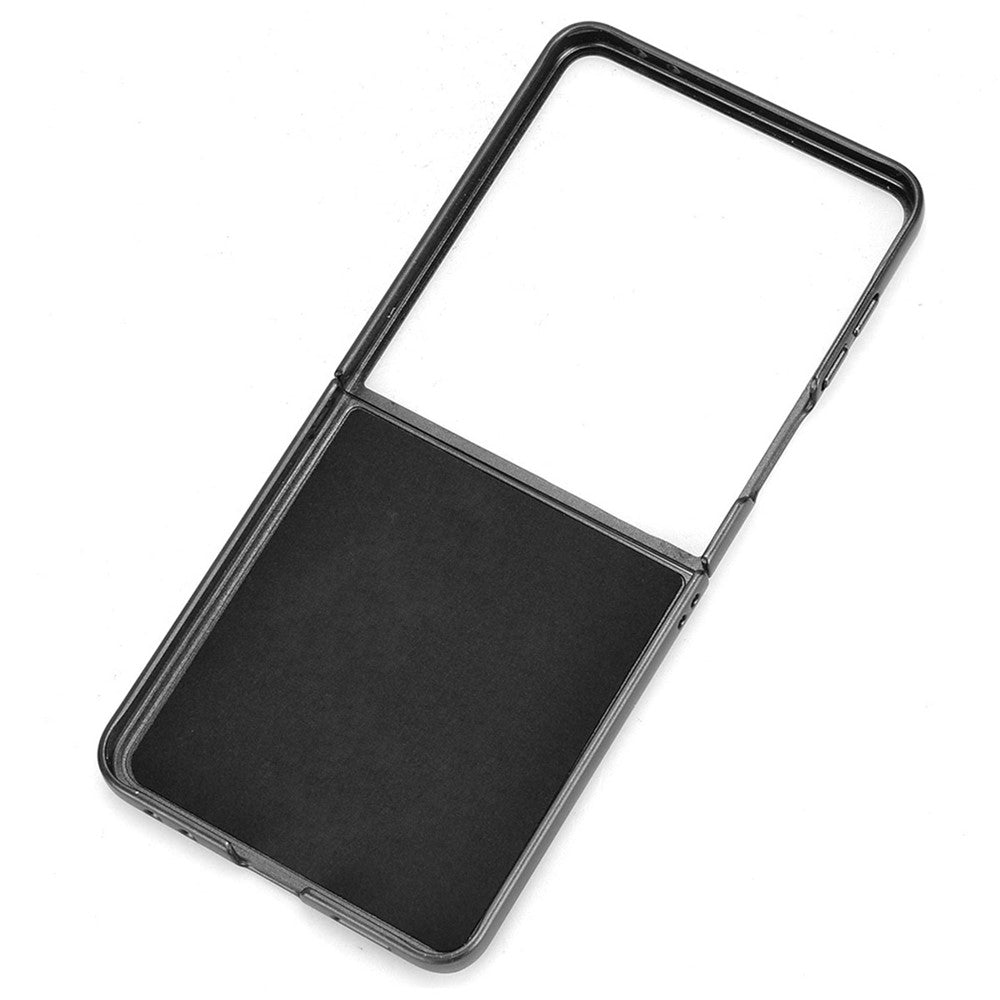 For Samsung Galaxy Z Flip7 5G Case Card Holder Litchi Texture Leather + PC Phone Cover