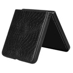 Til Samsung Galaxy Z Flip7 5G Etui Krokodillemønstret Læderbelagt Hard PC Telefoncover