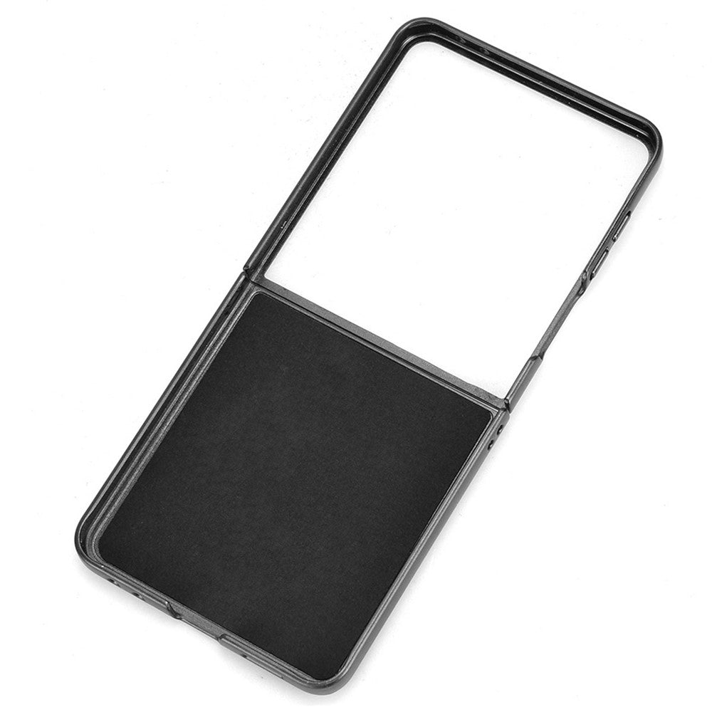 Til Samsung Galaxy Z Flip7 5G Etui Krokodillemønstret Læderbelagt Hard PC Telefoncover