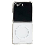 For Samsung Galaxy Z Flip7 5G Case Clear Acrylic Back Phone Cover Magnetic Case