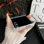 For Samsung Galaxy Z Flip7 5G Case Clear Acrylic Back Phone Cover Magnetic Case