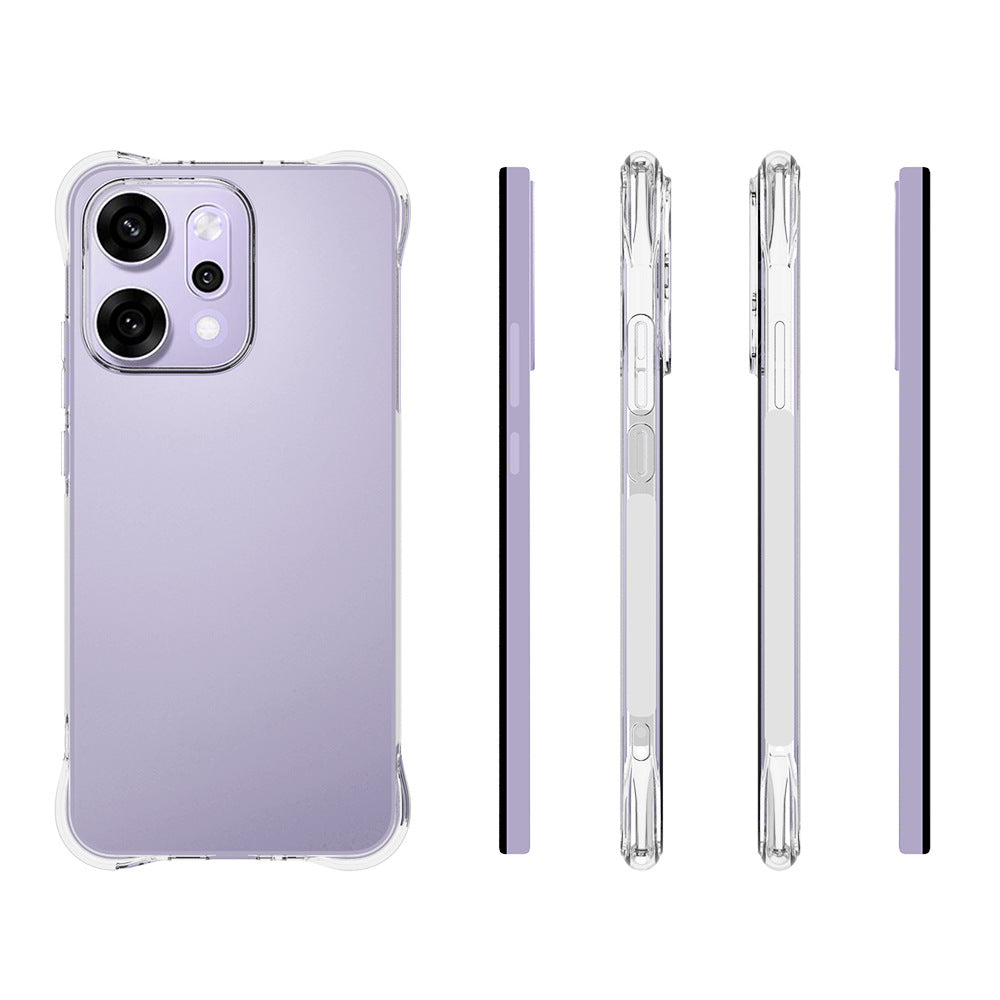 WANLONFENG For Oppo Reno14 Pro 5G (Global) TPU Case  WL2 Series 2.0mm Phone Cover with 2Pcs Tempered Glass Films
