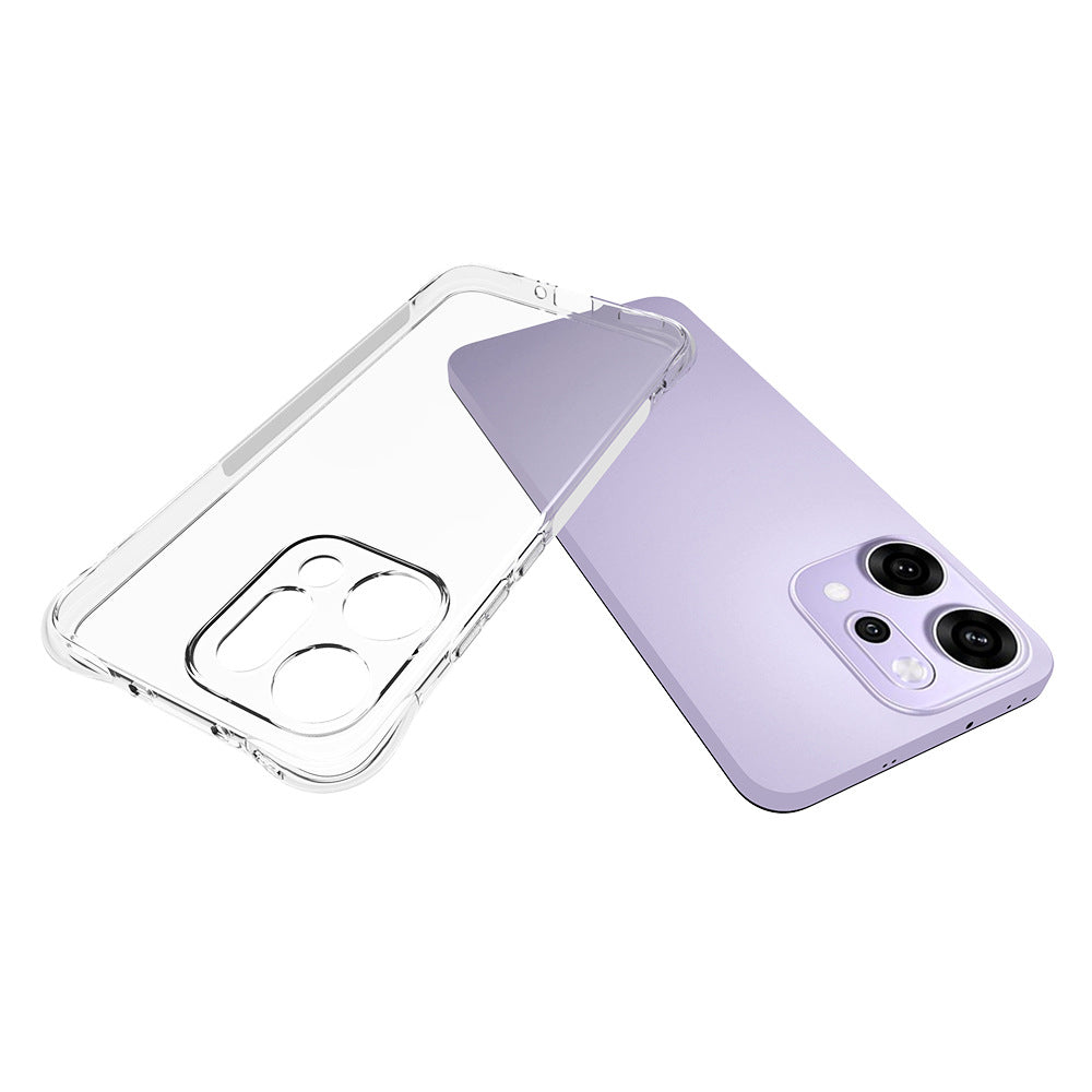 WANLONFENG For Oppo Reno14 Pro 5G (Global) TPU Case  WL2 Series 2.0mm Phone Cover with 2Pcs Tempered Glass Films
