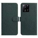For Xiaomi 13T Pro  /  13T Case Wallet Stand Litchi Texture Genuine Cow Leather Flip Phone Cover