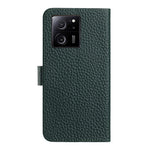 For Xiaomi 13T Pro  /  13T Case Wallet Stand Litchi Texture Genuine Cow Leather Flip Phone Cover