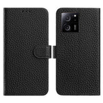 For Xiaomi 13T Pro  /  13T Case Wallet Stand Litchi Texture Genuine Cow Leather Flip Phone Cover