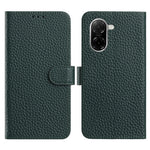 For Xiaomi Redmi A5 NFC (EU) (173.45mm) Case Wallet Stand Litchi Texture Genuine Cow Leather Flip Phone Cover